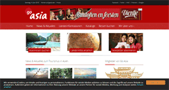 Desktop Screenshot of goasia.de